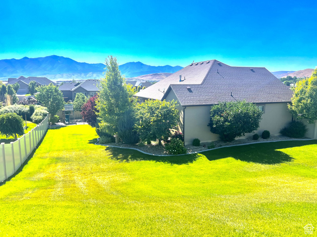 View of mountain background