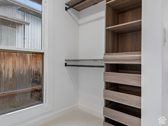 View of spacious closet
