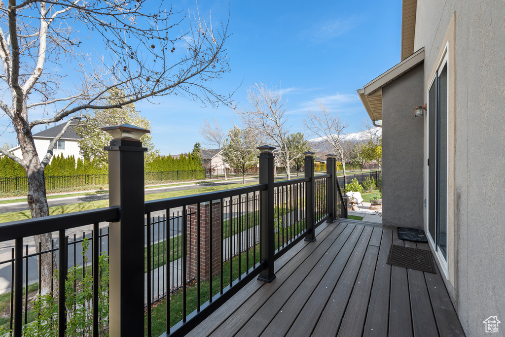 View of deck