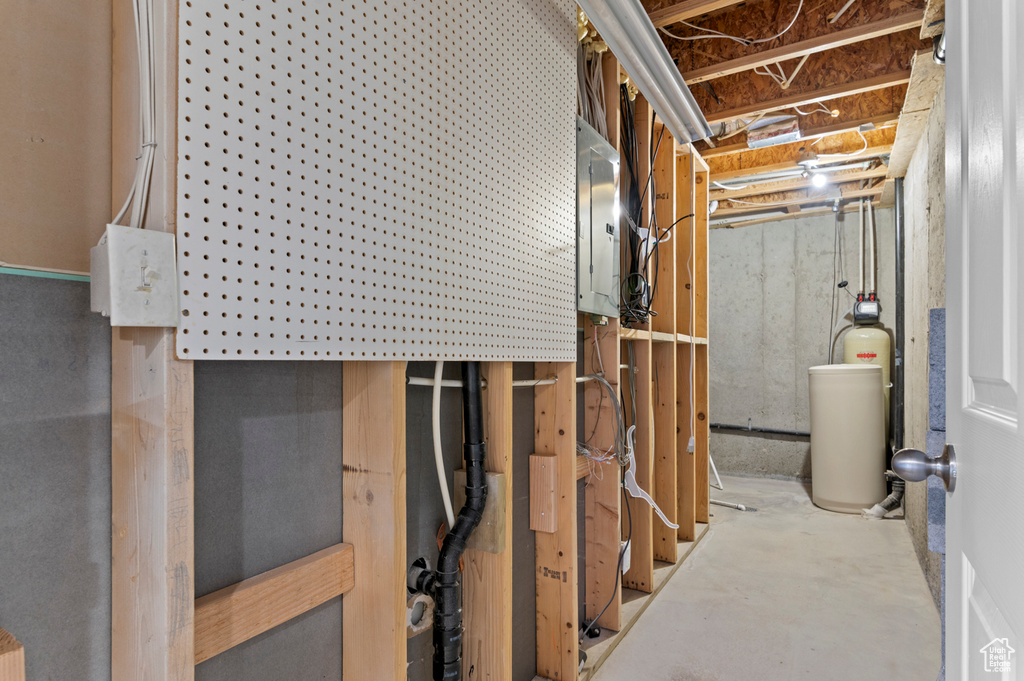 Interior space with electric panel