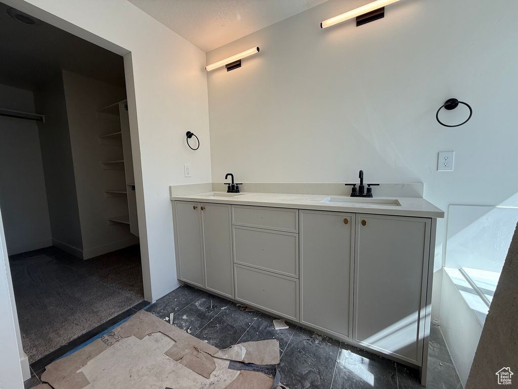 Full bath with double vanity