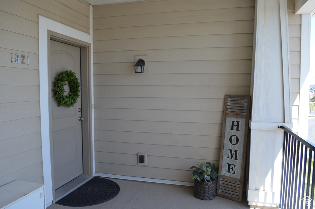 View of property entrance