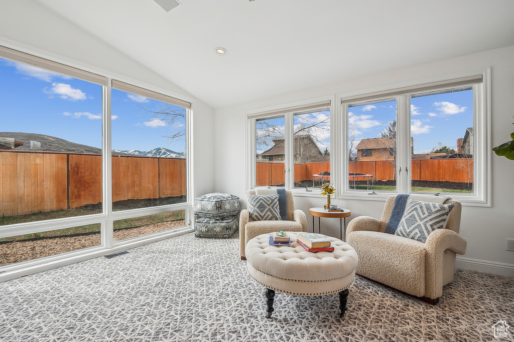 Sunroom with visible vents