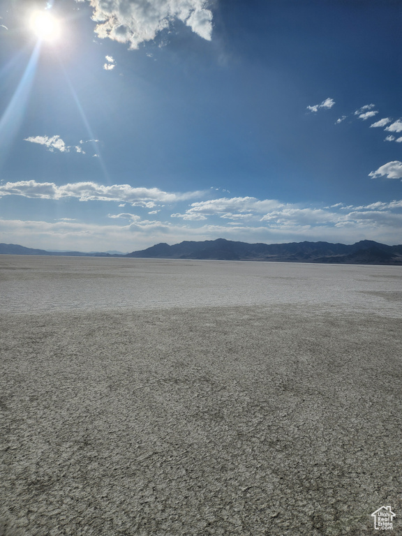 Water view with a mountainous background