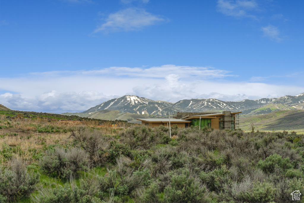 View of mountain background