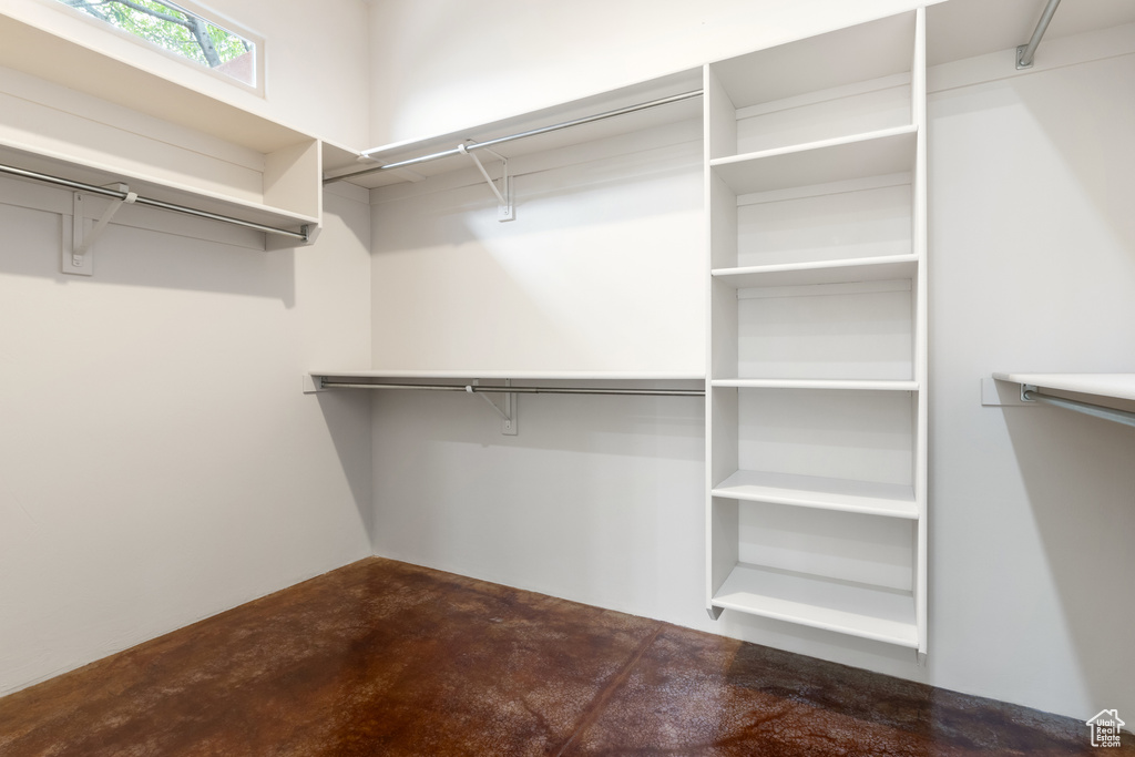 View of spacious closet