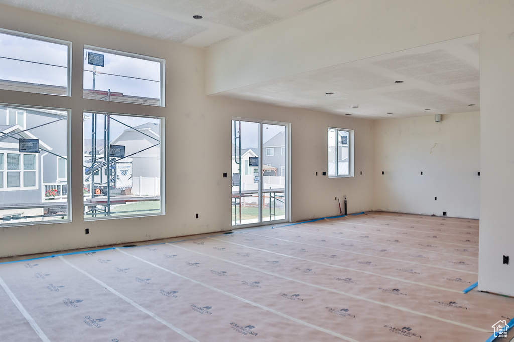 Spare room with wood finished floors