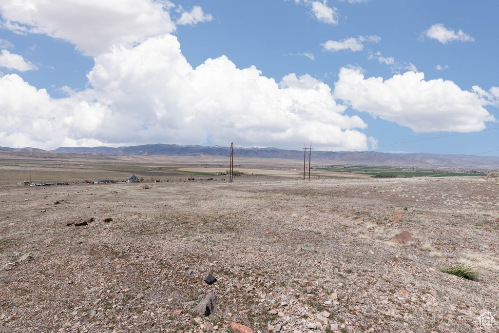 Mountain view with a rural view