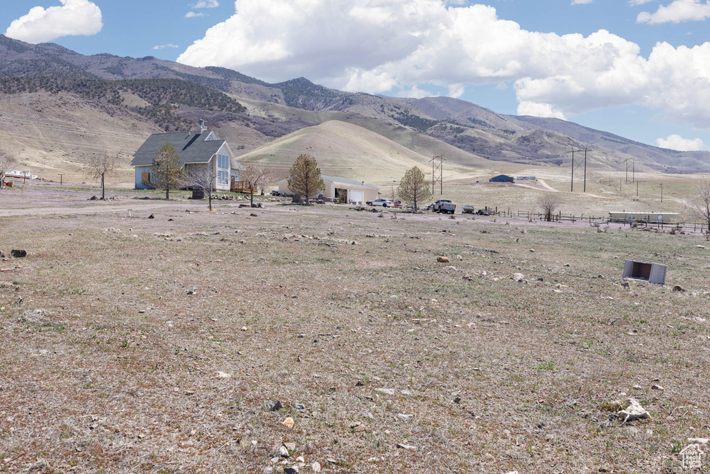 View of mountain feature featuring a rural view