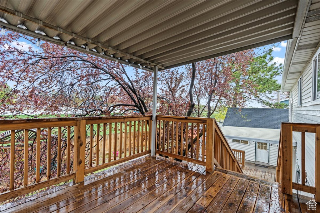 View of deck