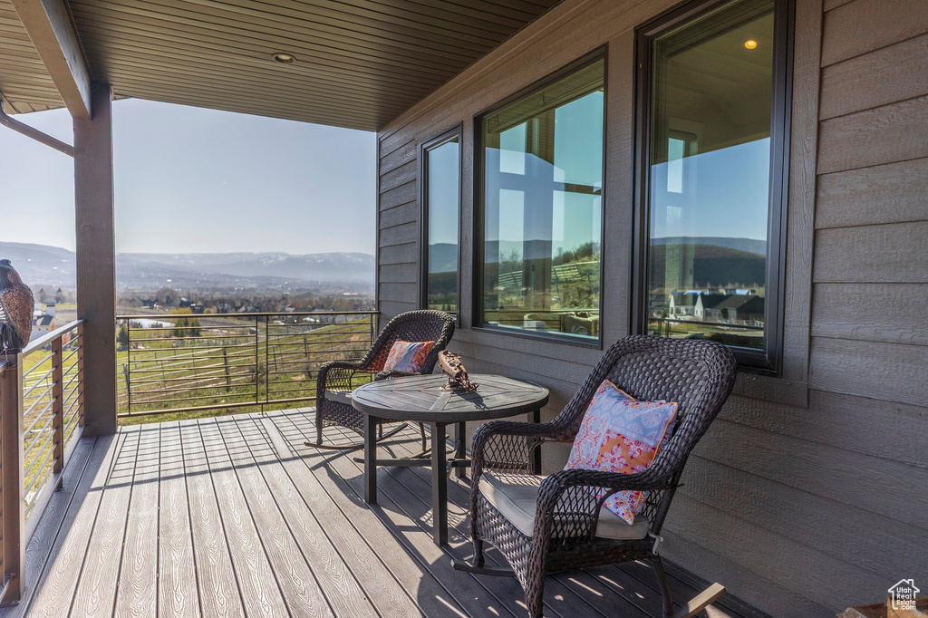 View of wooden terrace