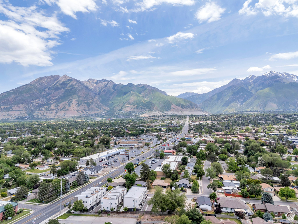 Drone / aerial view of mountains
