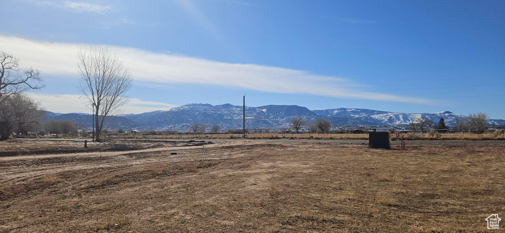 View of mountain feature with a rural view