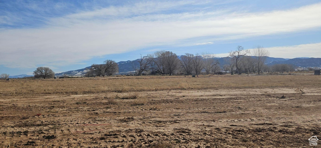 Mountain view with a rural view