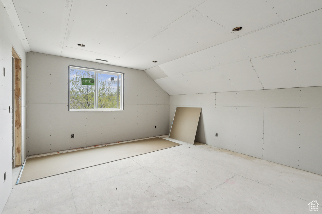 Additional living space with lofted ceiling