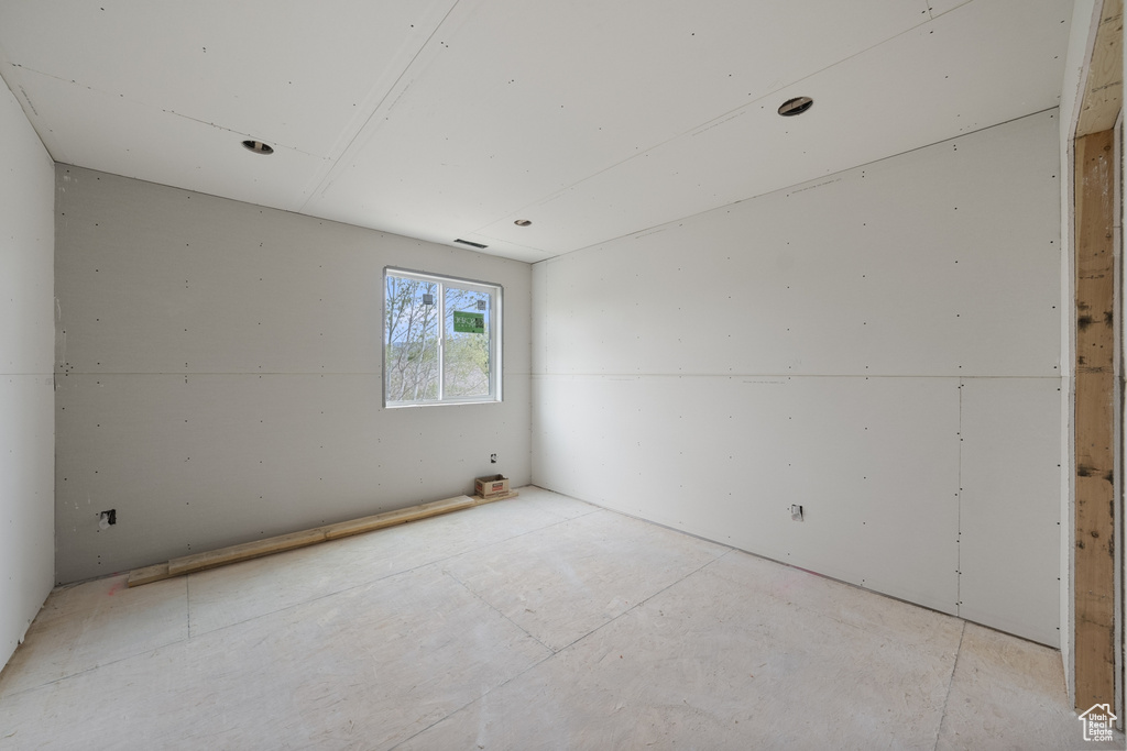View of spare room