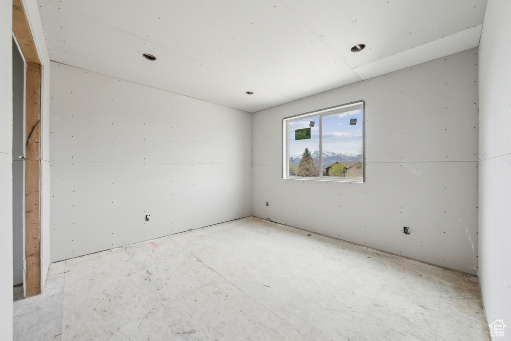 View of spare room
