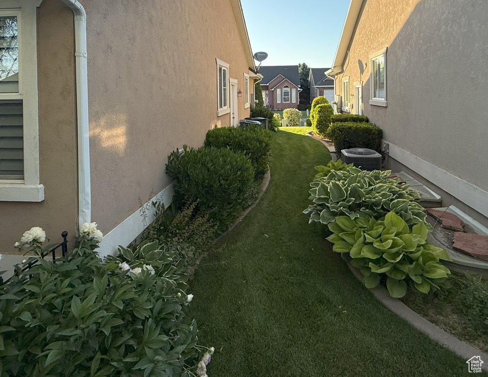 View of green lawn