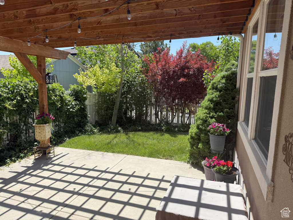 View of patio