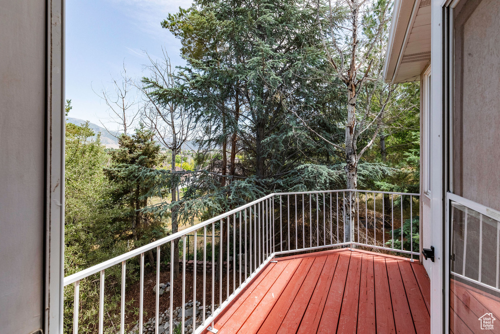 View of deck