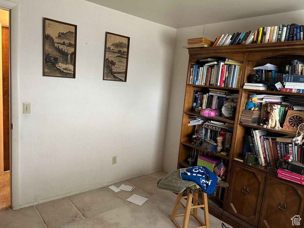 Interior space featuring baseboards