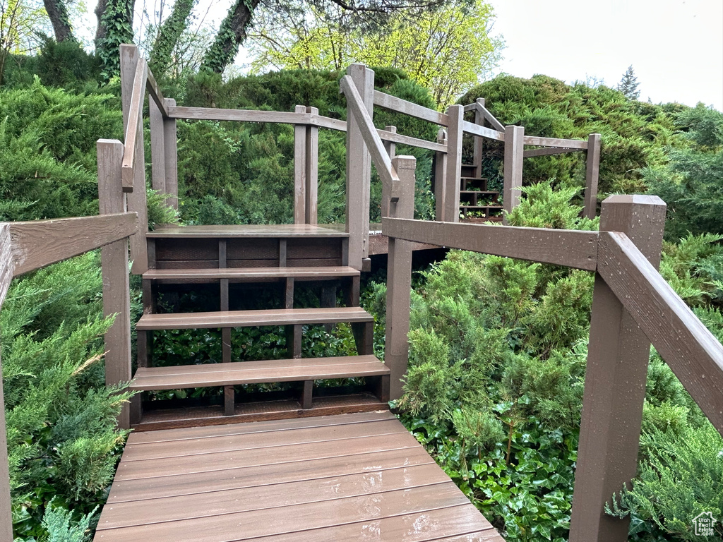 View of deck