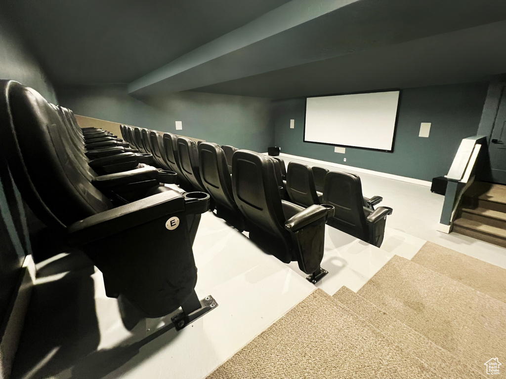 View of home theater room