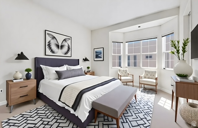 Bedroom featuring baseboards