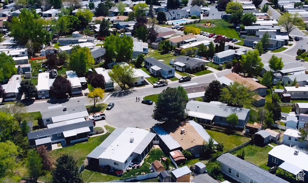 Bird's eye view featuring a residential view