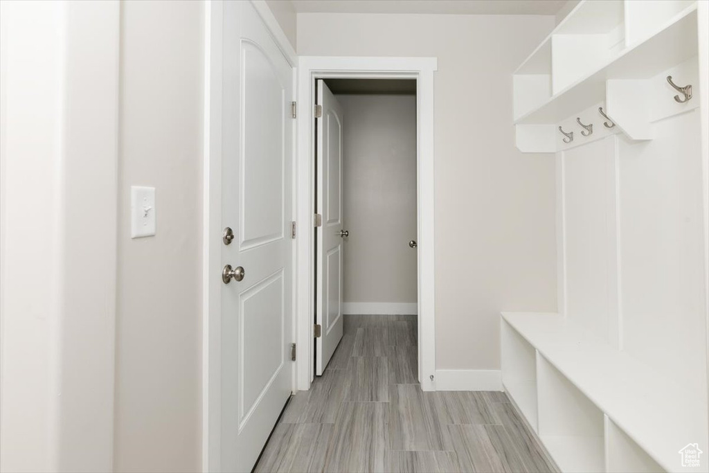 Mudroom with baseboards