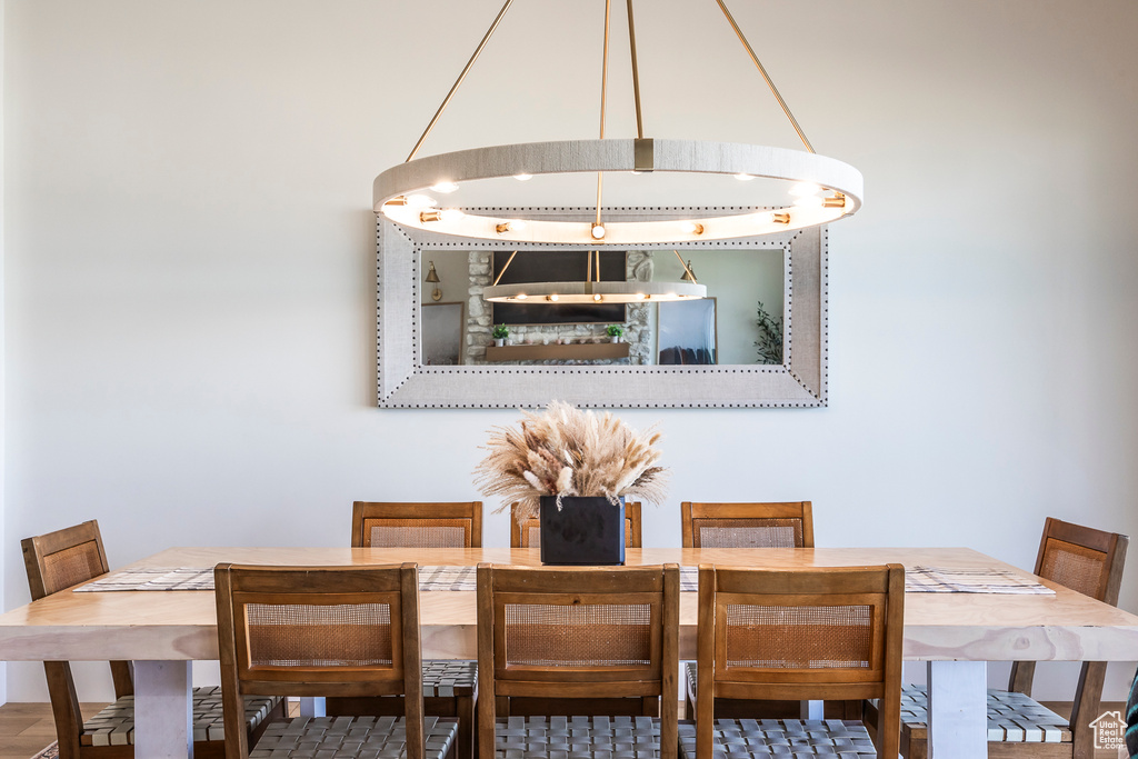 View of dining room