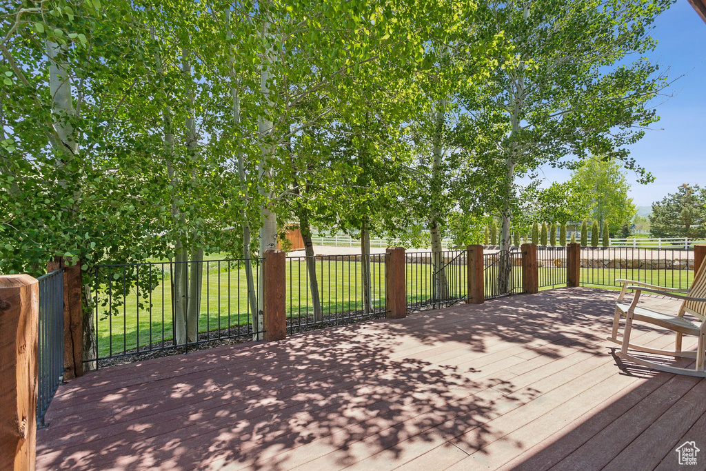 View of deck