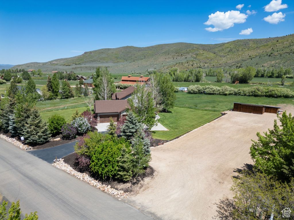Mountain view featuring rural landscape