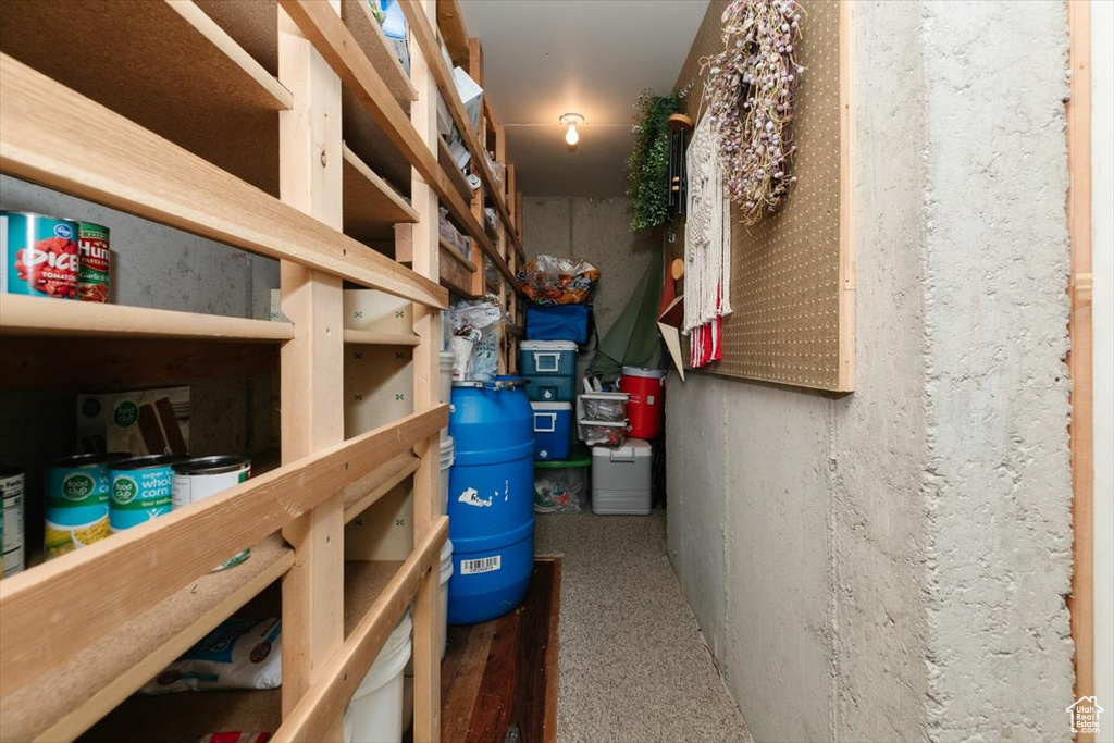 View of storage room