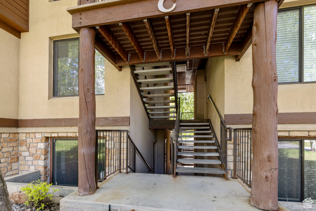 View of stairs