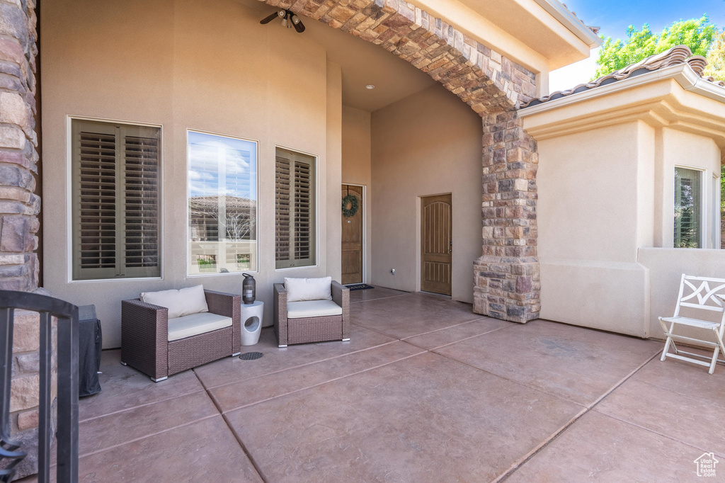 View of patio