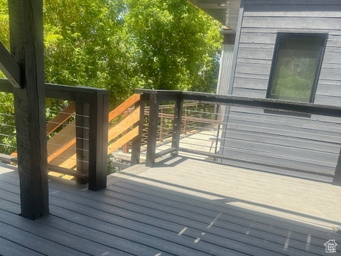 View of deck