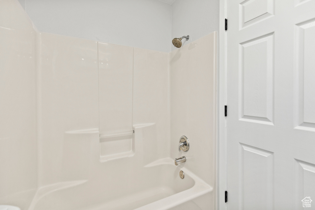 Bathroom featuring bathtub / shower combination