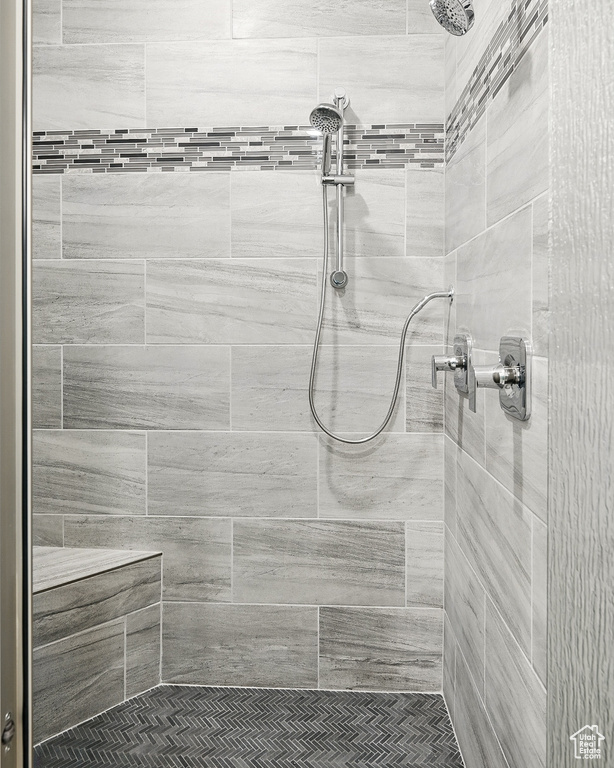 Bathroom featuring a stall shower