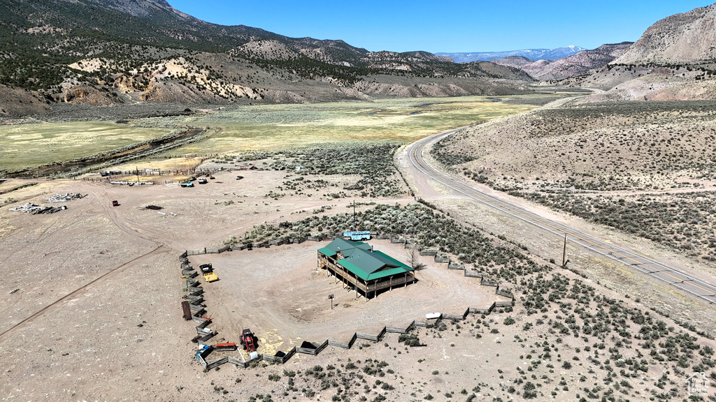 Drone / aerial view of mountains