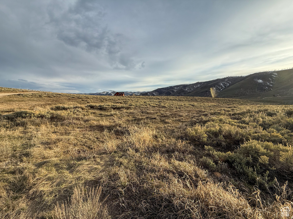 Mountain view featuring a rural view