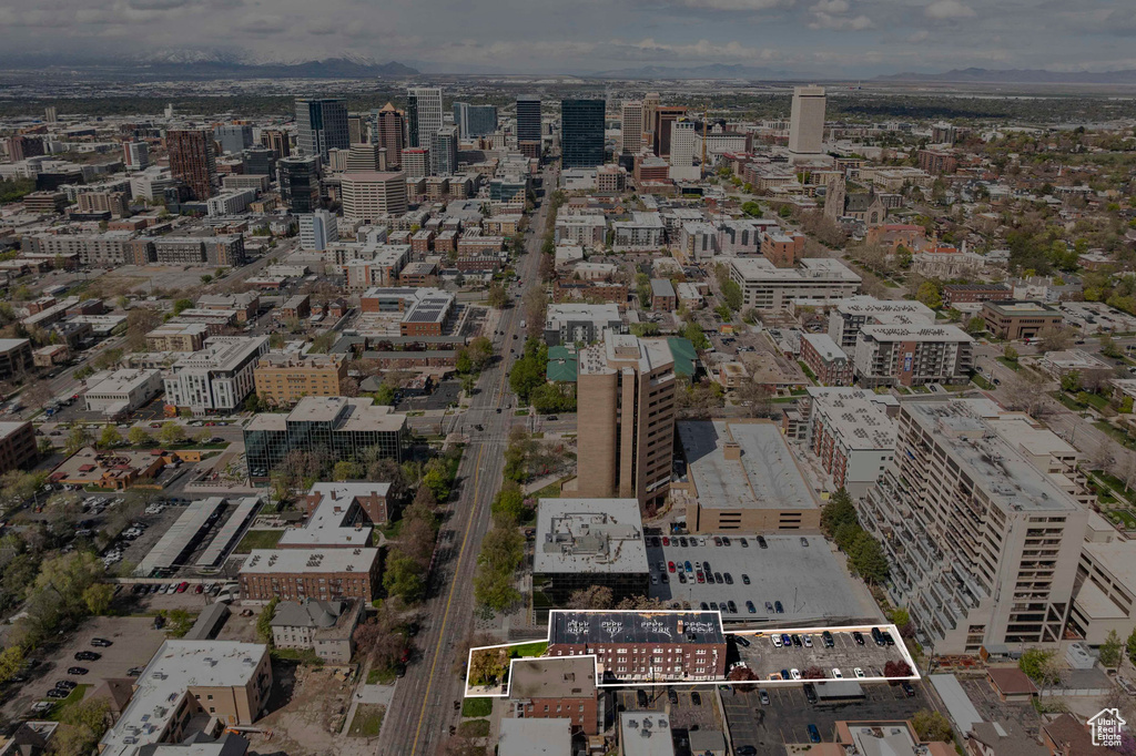 Drone / aerial view featuring a view of city