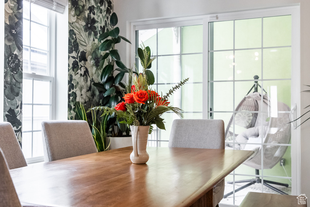 Dining room featuring plenty of natural light