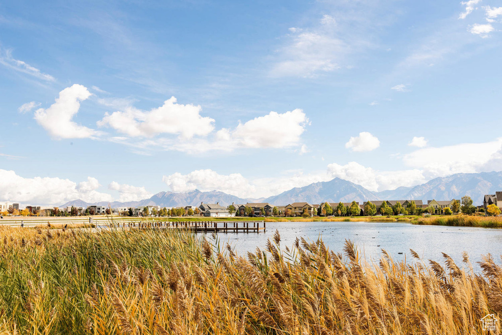 Water view featuring a mountain view