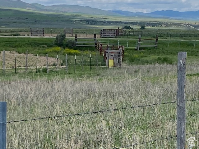 Exterior space featuring a rural view