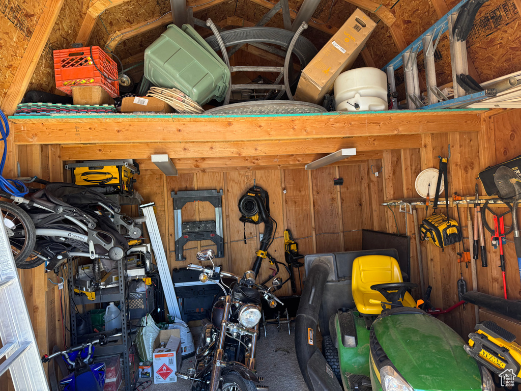 View of storage area