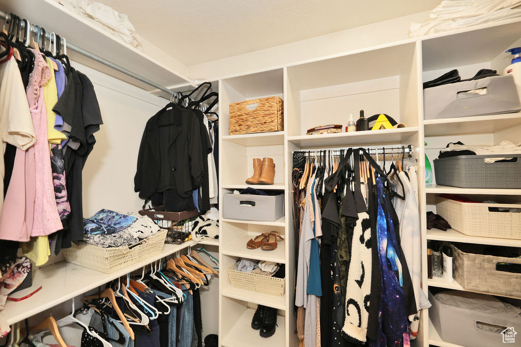 View of spacious closet