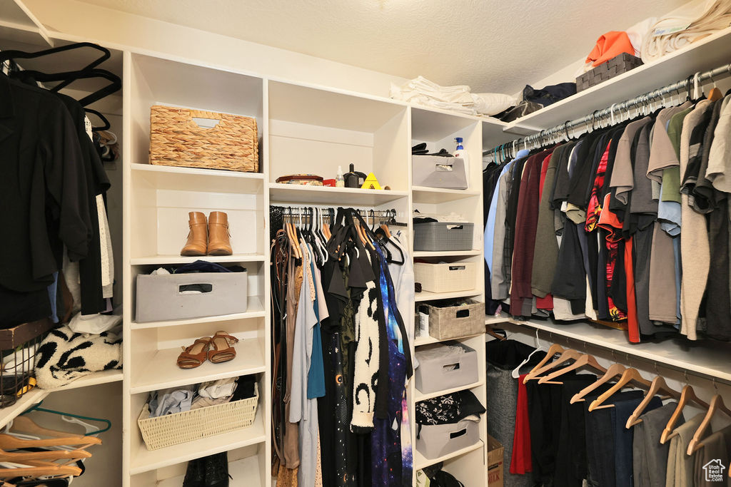 View of spacious closet