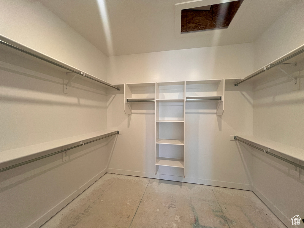 View of spacious closet