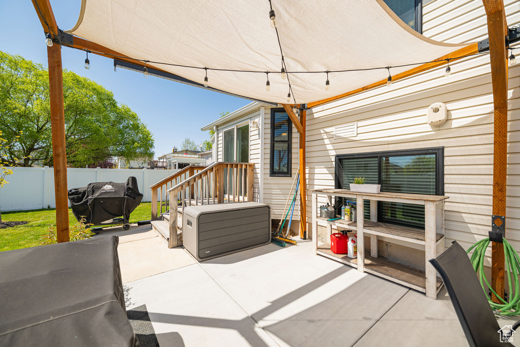 View of patio / terrace with fence